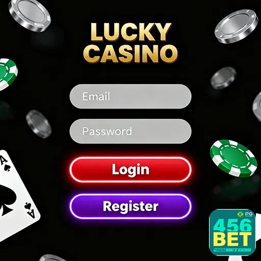 Tela de acesso ao cassino com opções de login e bônus visíveis